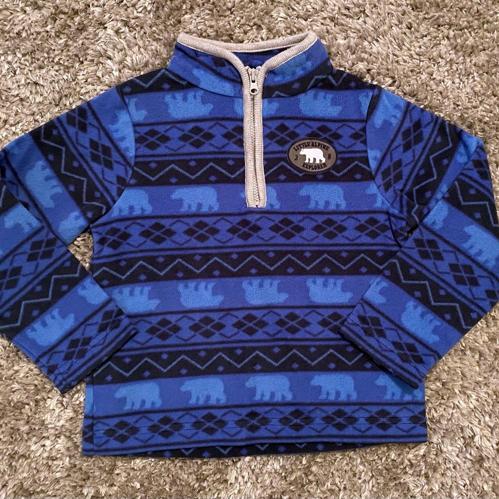 Carters 3T Fleece half zip sweater